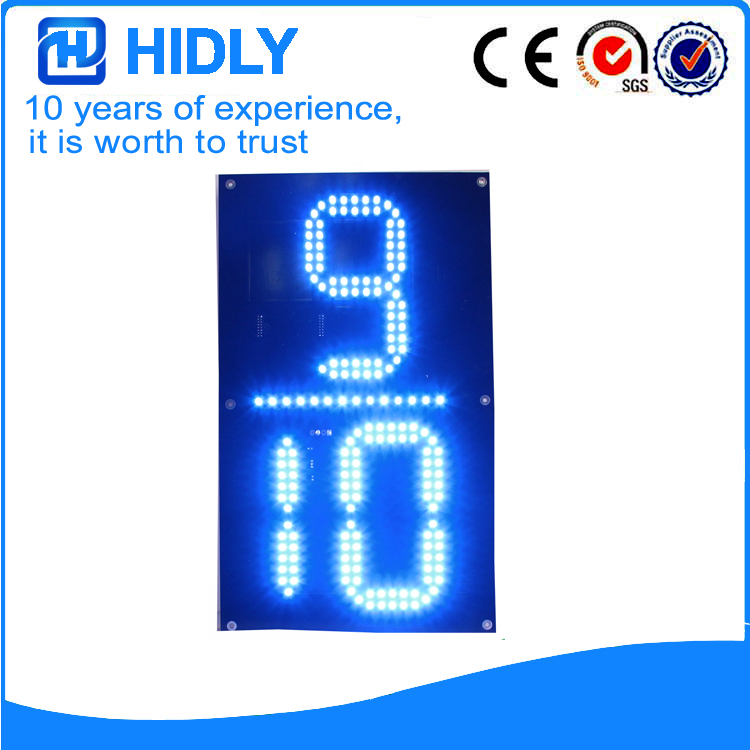 16 Inch Blue 9/10 LED Price Screen