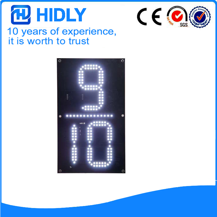 16 Inch White 9/10 LED Gas Signs