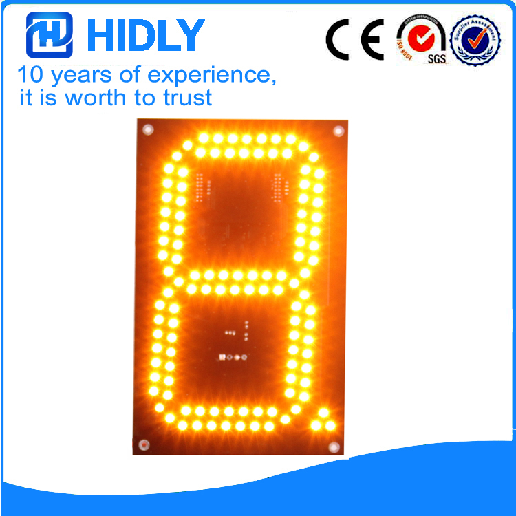 8 Inch Yellow LED Price Screen