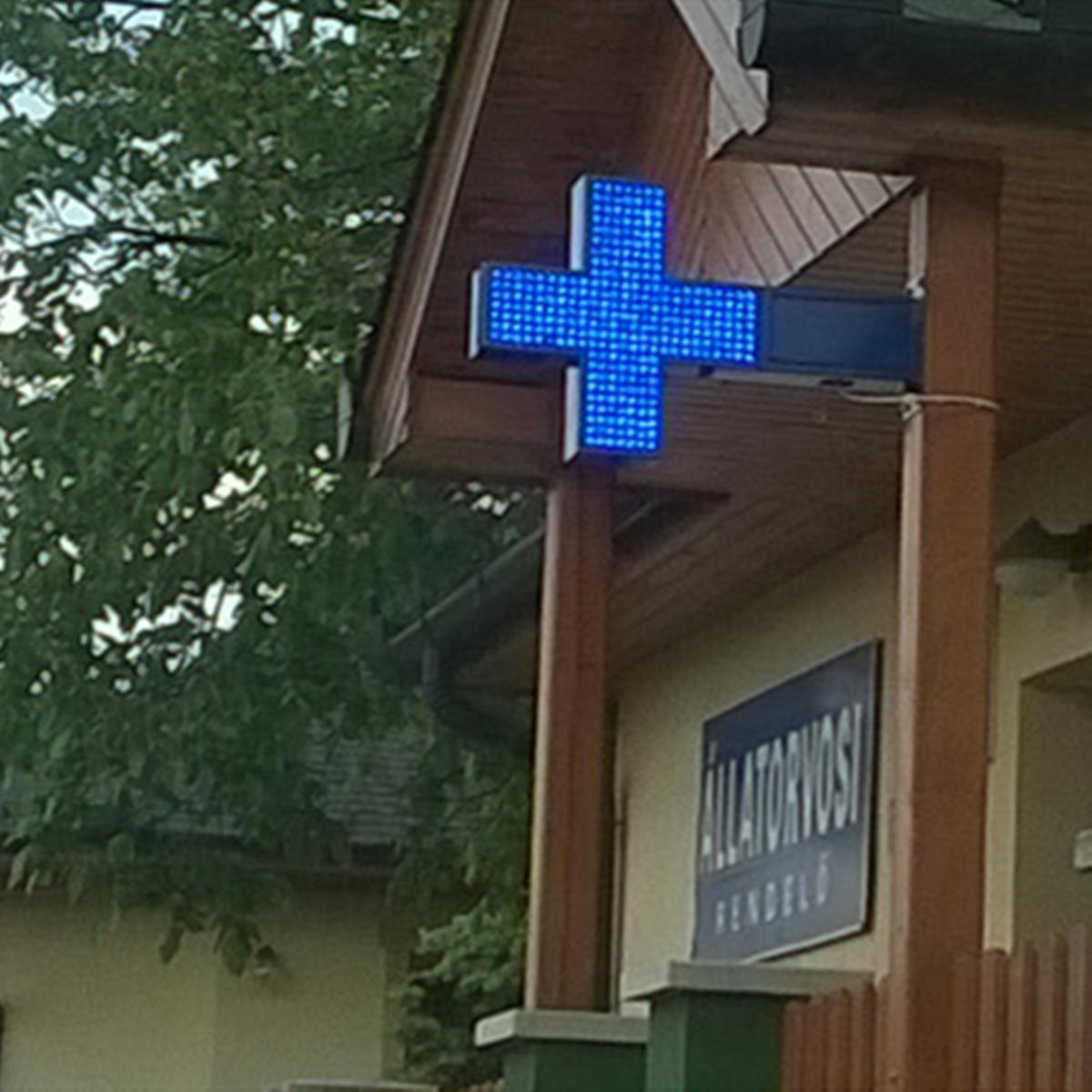 pharmacy LED cross display