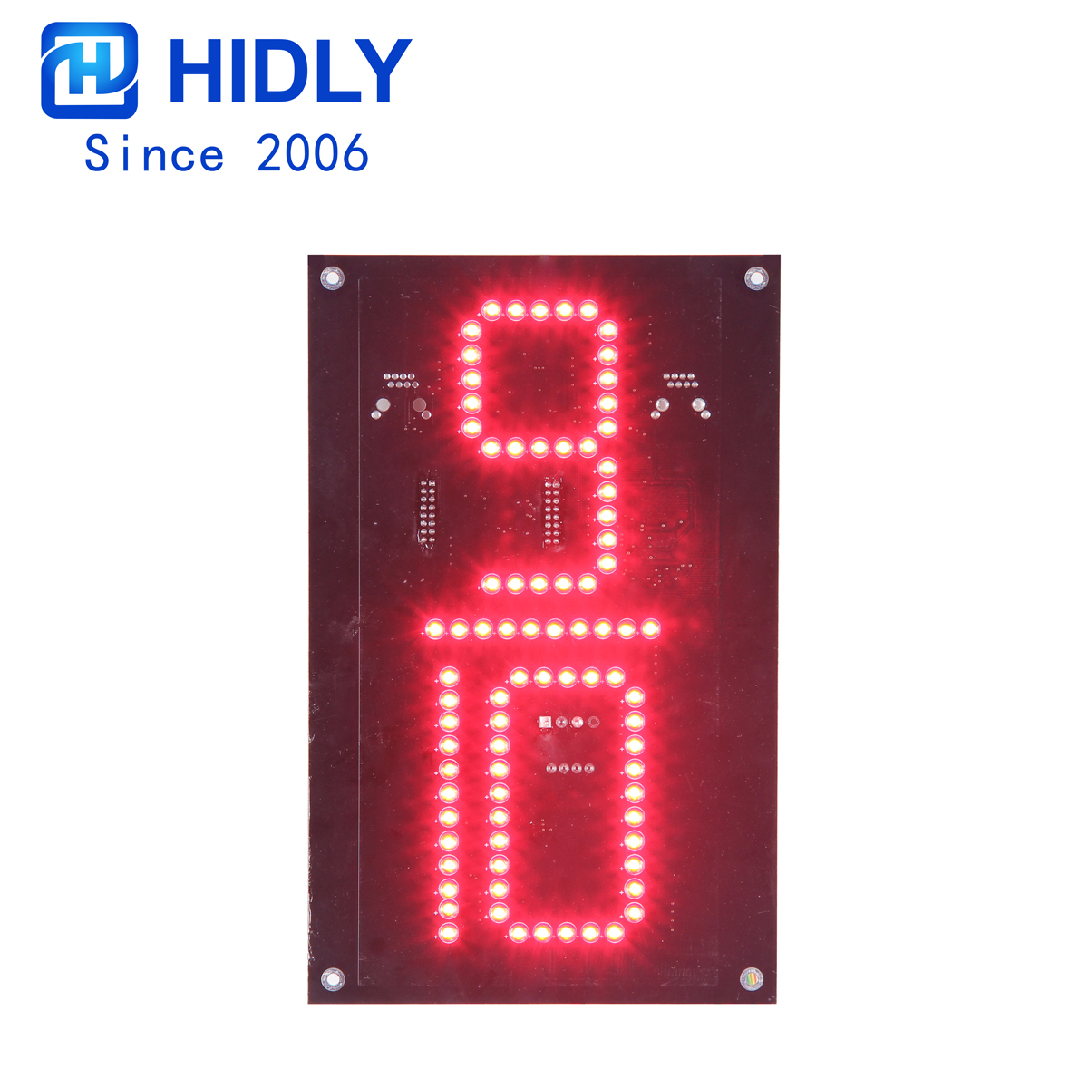 Red 8 Inch 9/10 Led Digital Board