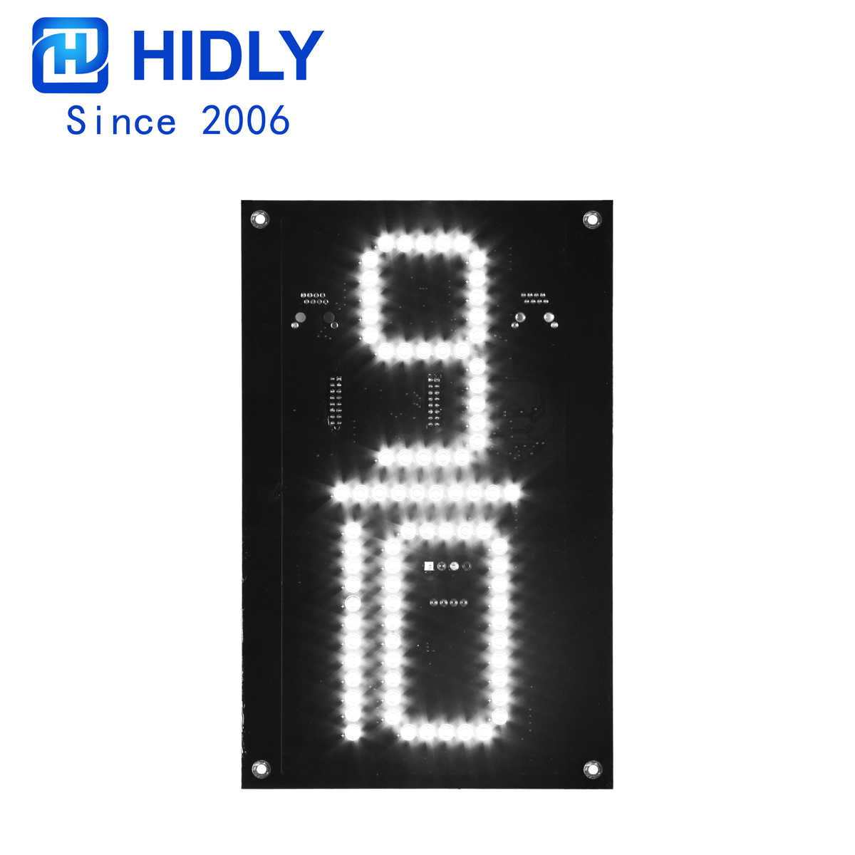 White 8 Inch 9/10 Led Digital Board