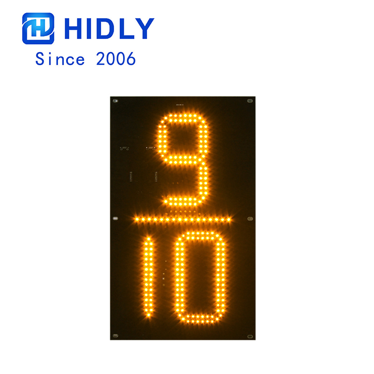 Yellow 18 Inch 9/10 Led Digital Board